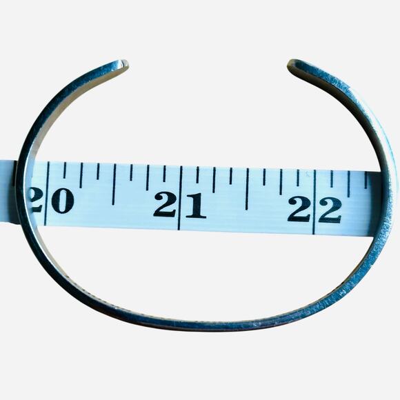 Bridesmaid Proposal Silver Tone Etched Thin Cuff Bracelet Couldn’t Say I Do - Picture 6 of 6